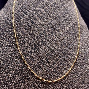 Vintage KK Stamped Elegant Twist Necklace